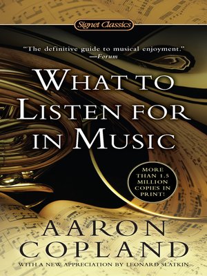 cover image of What to Listen For in Music